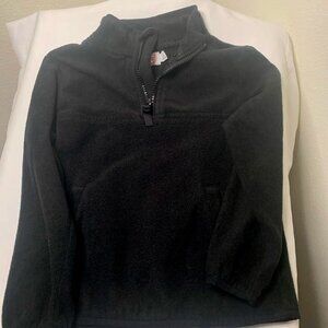 WONDER NATION, PULLOVER SWEETSHIRT HIGH NECK WITH ZIPPER. BLACK UNSEX COMFORT